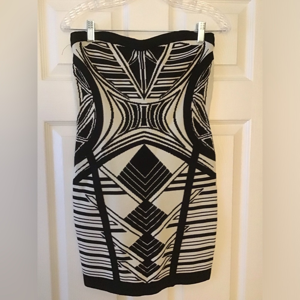 Strapless sweater dress